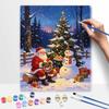 Christmas Santa Claus Snowman Tree Gingerbread digital painting oil painting art kit hand painting home decoration painting