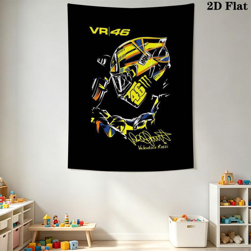 Rossi Bold Wall Tapestry Aesthetic Wall Hanging Printed Fabric Blanket Decorative Tapestries for Bedroom Living Room Home Decor