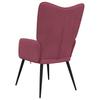 Relax Chair Burgundy Fabric