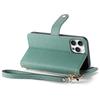 Crossbody Lanyard Wrist Strap Wallet with Card Holder Kickstand Phone Case for iPhone 16 15 Pro Max Plus Protective Cover