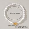 3Pcs/set Valentine's Day love heart imitation pearl bracelet jewelry simple and elegant style jewelry gift