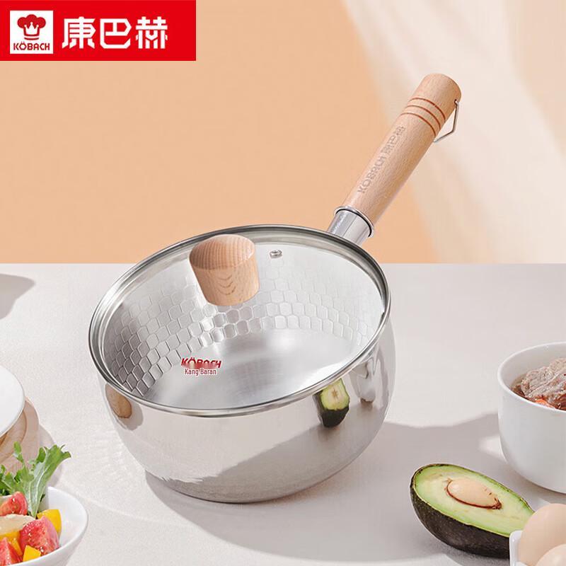 

KOBACH 18cm 304 Stainless Steel Non-stick Saucepan