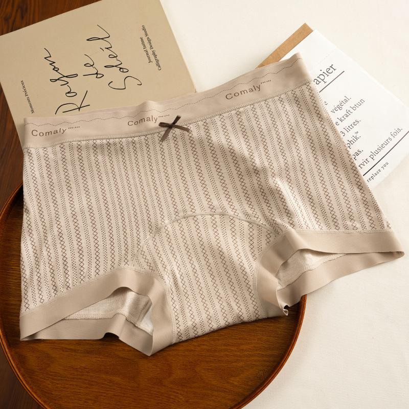 Female Spring and Autumn Small Leopard Print Cotton 10A Antibacterial Crotch Boxer Briefs