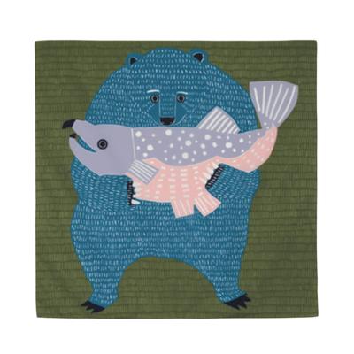 Furoshiki Groot Waterafstotend Stijlvol 100cm Drie Breedtes Waterafstotend Aqua Druppel Polyester Gemaakt in Japan Musubi Feest Cadeau Geschenkpakket Regenbestendig
