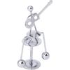Balance Figure Decor Metal Balance Craft Small Physics Decoration Perpetual Motion Desktop Ornament Desk Mini Iron Art Decor for Home Office Party