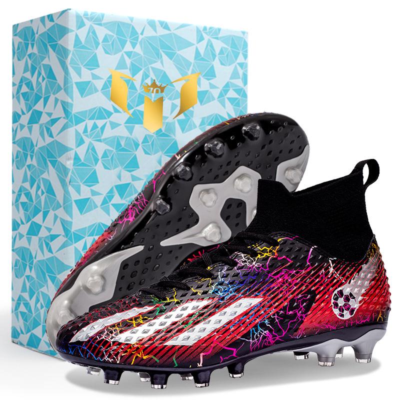 Xiyin High-Top Breathable Football Futsal Shoes with Long/Multi Studs