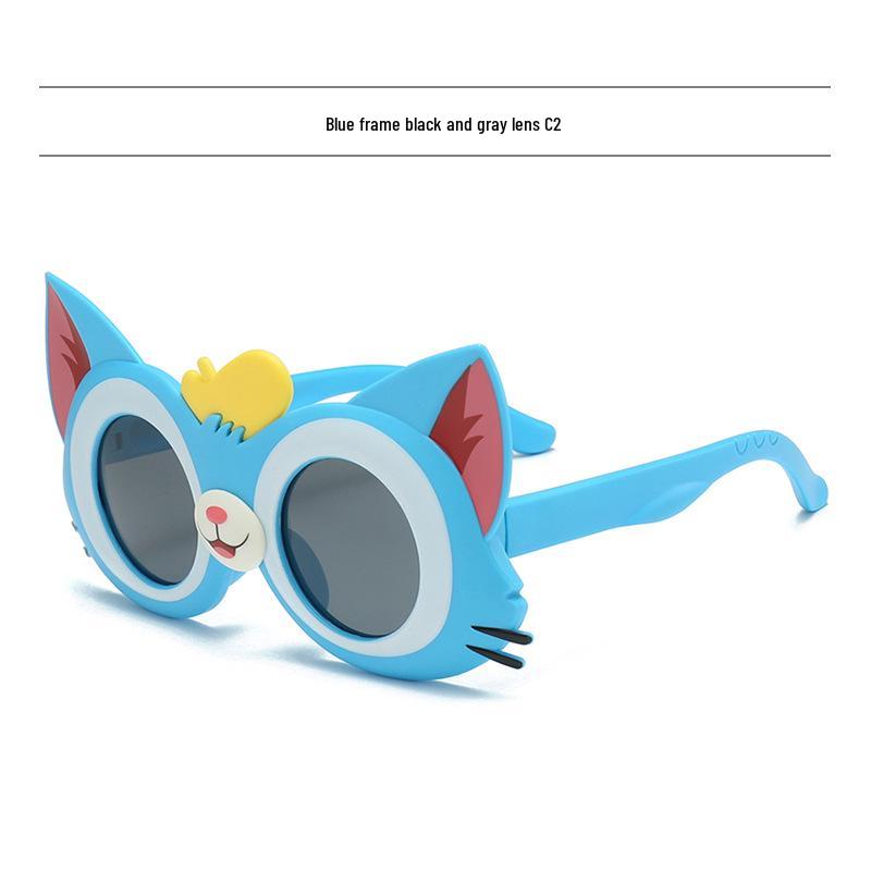 

Children s Polarized Silicone Sunglasses - Cartoon Toy Design