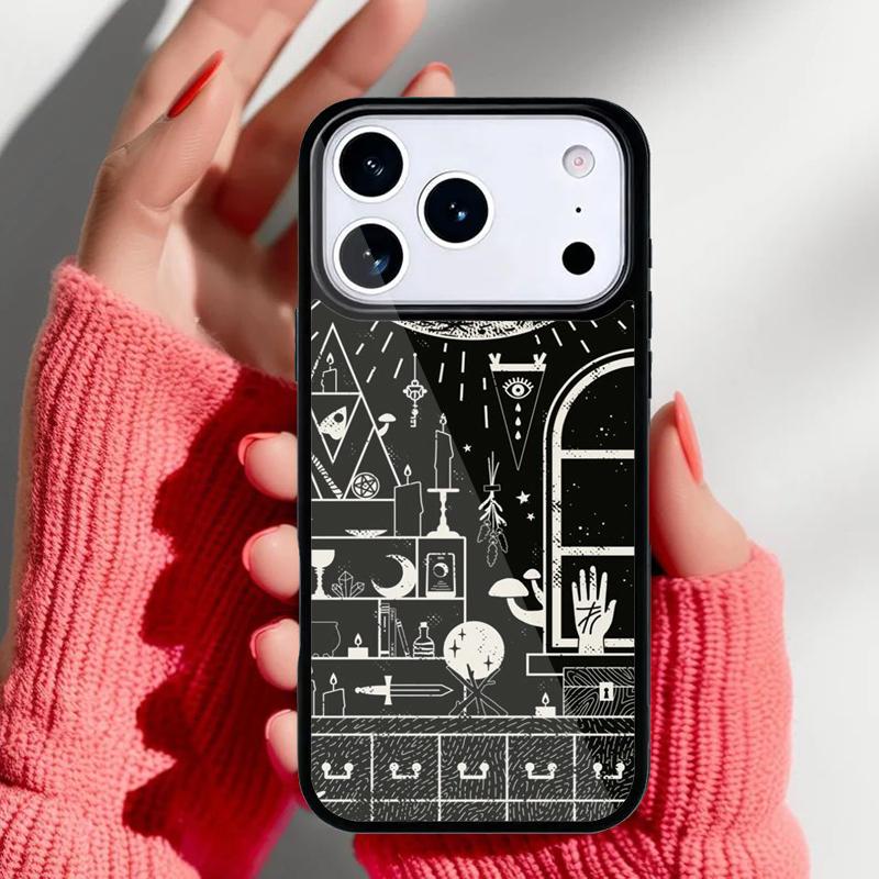 Witch Lunar Magic Phone Case for iPhone 17 Air 16e 15 14 13 Pro Max Back Cover for 12 11 Pro Coque