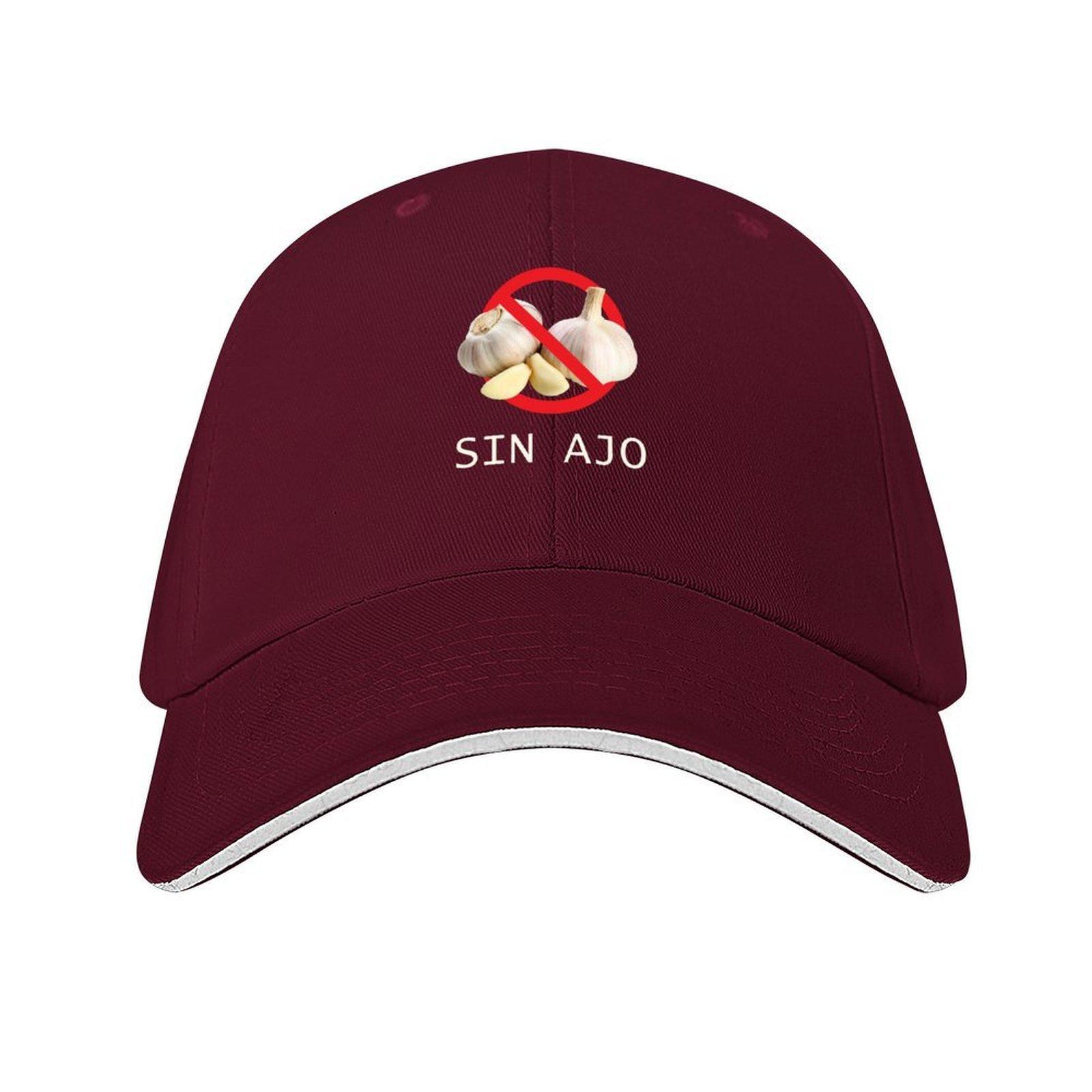 SPANISH SIN AJO No GARLIC Baseball Cap Military Tactical Cap party Hat custom caps Hat Beach Men Luxury Brand Womens
