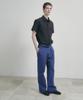 Leondi Curved Line Flare Trousers - Blue