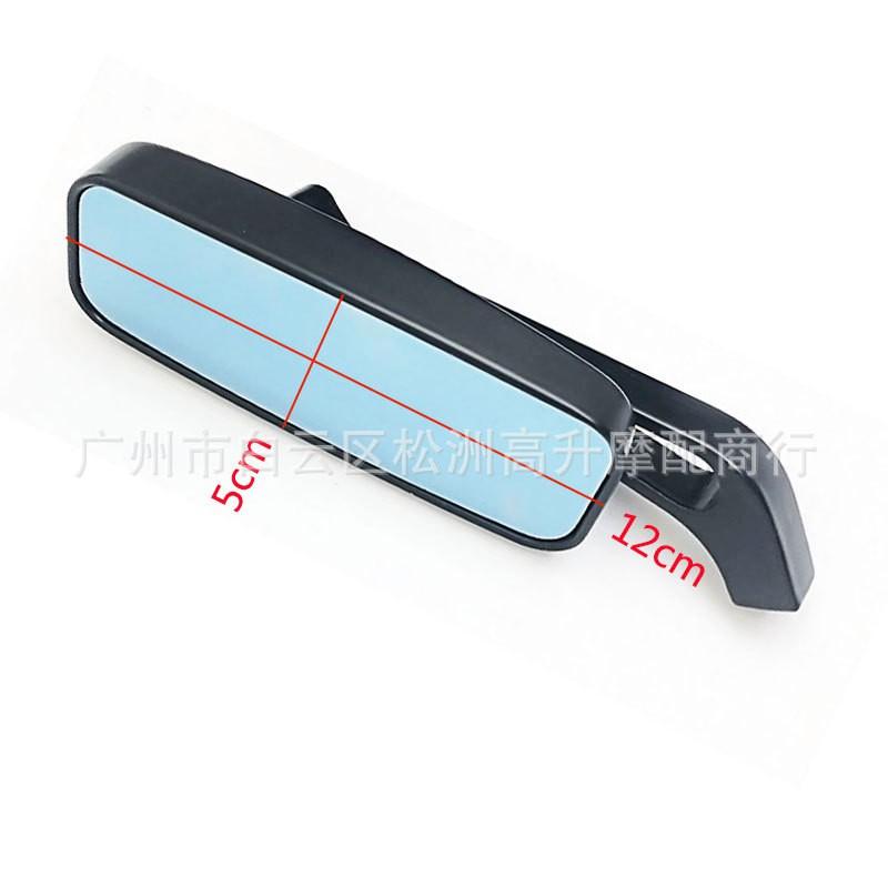Aluminum Rectangular Rearview Mirror Motorcycle Scooter Harley Style Retro Custom Bike
