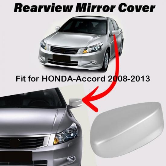 Left Side Wing Mirror Cover Cap Accessories For 2008-2013 Honda Accord Silver US