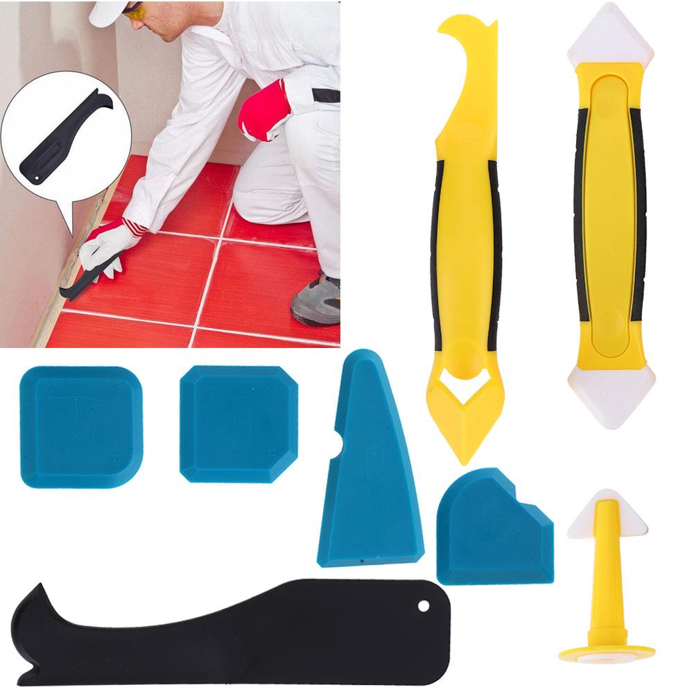 8PCS Plastic Silicon Sealant Scraper Hand Operated Tool for Industrial Hardware Accessory