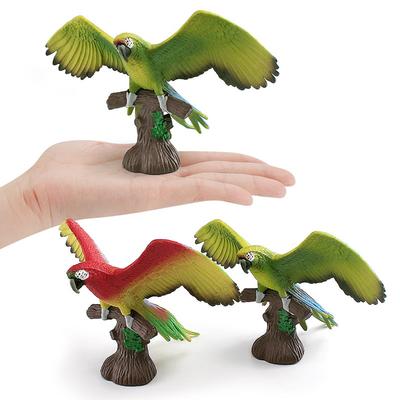 Simulation Waldvogel Vogel Papagei Tiermodell Kinderkognition 2 Ara Ornament Spielzeug