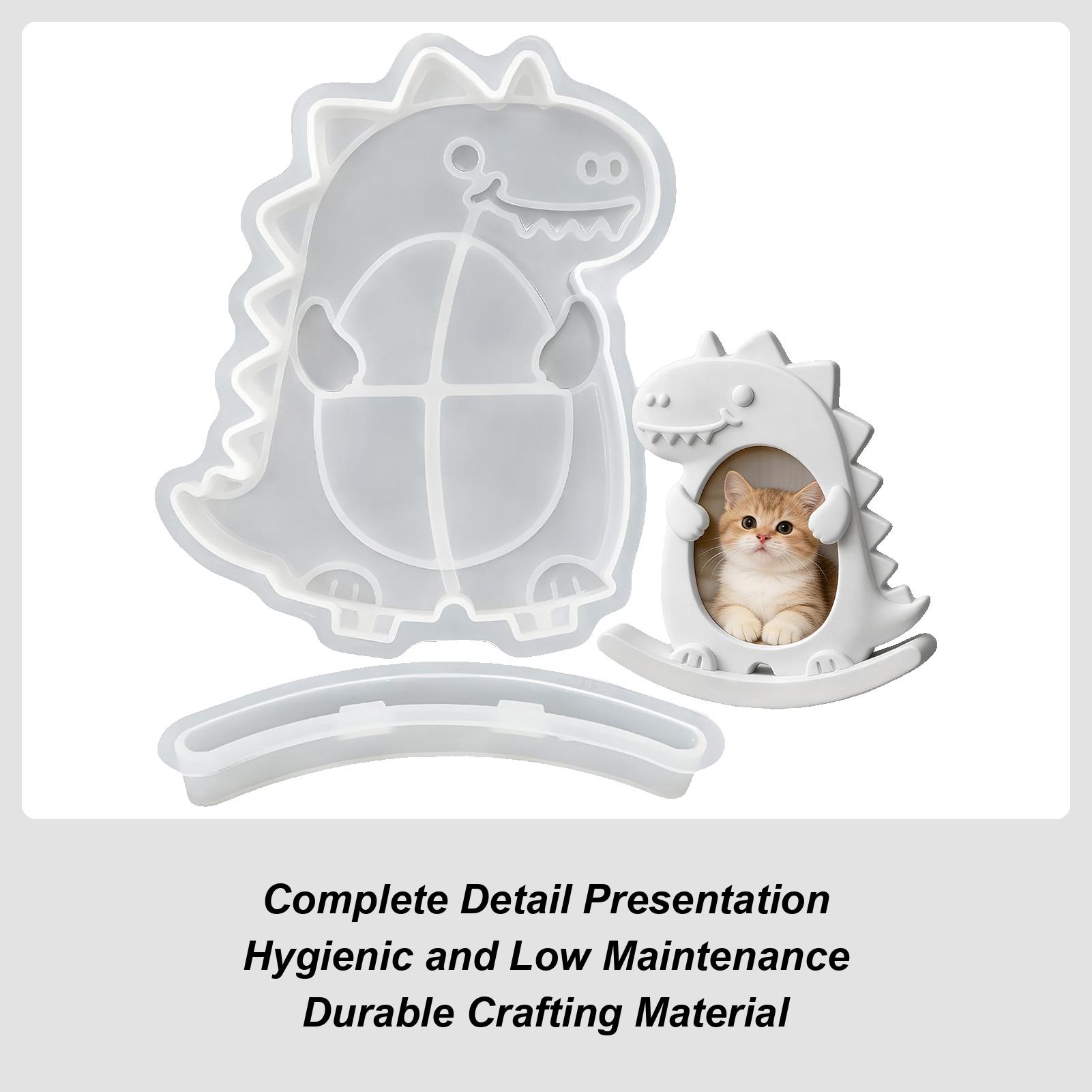 Силиконовая форма для фоторамки Динозавр Фоторамка Силиконовая форма Украшение Качели Фоторамка Украшение Для Дома Офисов Школы China Mainland