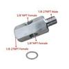 Car Engine Oil Sensor Plug 1/8NPT Pressure Gauge Stainless Steel Tee Adapter
