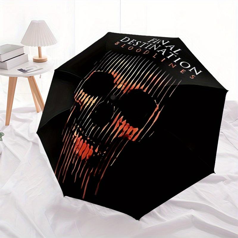 Final Destination Bloodlines Automatic Open/close Umbrella, Heavy-Duty Iron Frame, Folding Portable Design, Travel, Everyday Use 182