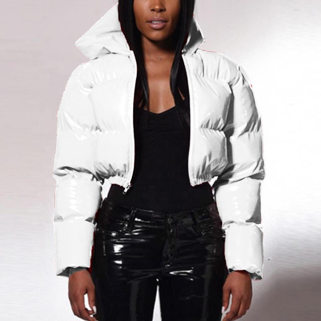 Neue vielseitige warme kurze Jacke weibliche Daunenmäntel Daunen-Baumwoll-Outwear koreanischen Stehkragen gepolsterte weiche Herbst Frauen Winterparkas
