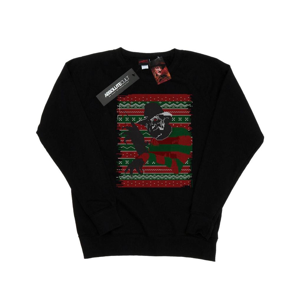 A Nightmare On Elm Street Womens/Ladies Christmas Fair Isle Sweatshirt