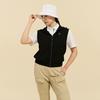Challenger Women'S Glossy Texture Hooded Vest Black