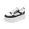 Summer new little white shoes soft-soled sports women's thick baseplate shoes lace-up board shoes women's mesh casual shoes
