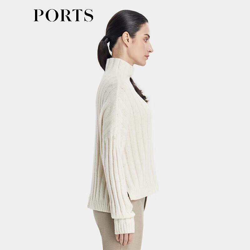 PORTS Women's Cashmere Blend Half-Turtleneck Sweater