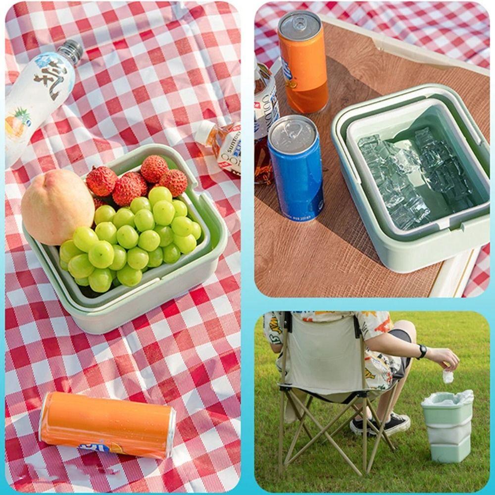 Mini Car Trash Can Portable Garbage Storage Box New Camping Storage Bucket