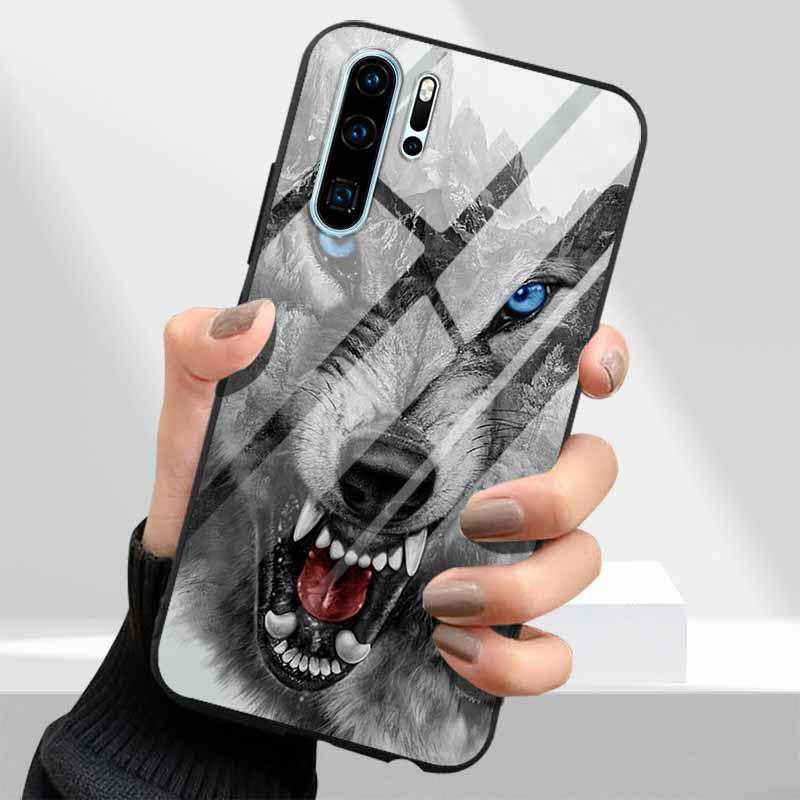 Tempered Glass Phone Cases for Huawei P30 Pro P20 P 30 P40 Lite P50 P60 Pro P30Lite P 20 60 Cover Hard PC Back Coque Shell Capa