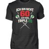 Funny 60th Birthday Darts T Shirt Im Not 60 Triple 20 Humor For Dart Players Unisexs Casual Vintage Soft Fashion