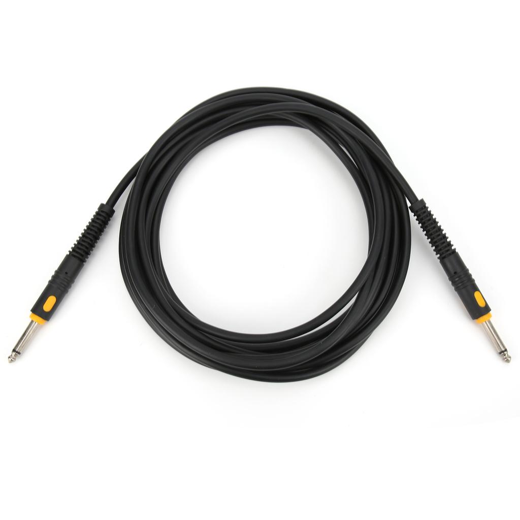 Guitar Cable Black Injection Head Cord Electric Instrument Accessories for Bass Electric Piano6 Meters