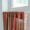 American Cotton And Linen Printed Curtains Finished Non-Punching Rural Kitchen Hanging Curtains Colored Fringed Coffee Short Curtains