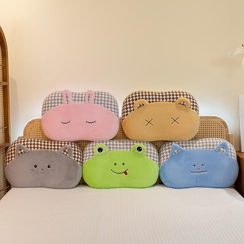 Frog Rabbit Cat Bear Plush Back Cushion Pillow Bedroom Decoration Gift Cartoon