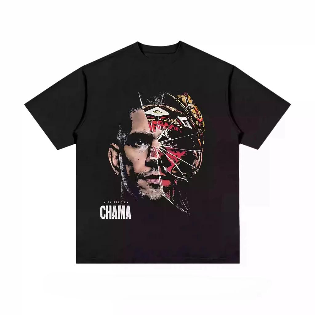 New Retro Trend Portrait Classic Ufc Star Print Women‘s Men's T-shirt Oversized Cotton Fashion Y2K Top Summer Short Sleeve Clothing Tee