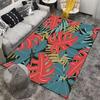 Tropical Plant Pattern Rug for Home Decor Suitable for use as an anti-slip game mat for living room and bedroom sofas