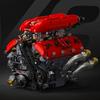 Technical V8 Electrice Driven Engine Building Blocks Simulation Supercar Engine MOC Bricks Science Education Toys Kid Adult Gift