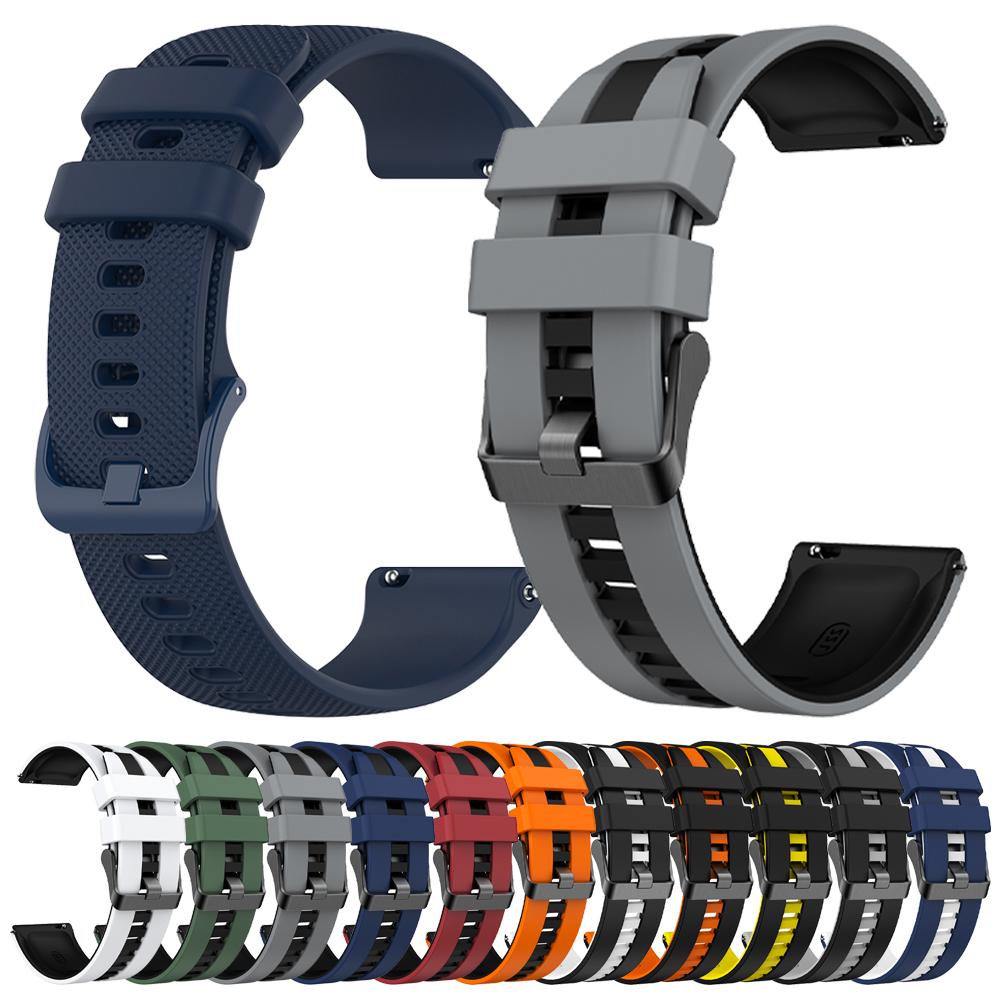 20mm 22mm Silicone Strap For Garmin Venu 3 Band Forerunner 265 255 Music Vivoactive 4 For Garmin Venu Sq 2 Plus Replace Bracelet