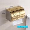 RSRDDY Gold Stainless Steel Punch-Free Toilet Paper Holder