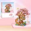 1149pcs Cherry Blossom Tree House Building Sets Flower Treehouse Micro Building Blocks Model Gifts For Girl Boys