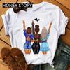 Summer Fashion Best Friends T-Shirt Short Sleeve Graphic Tees for Ladies Good Friend Bestie Sister Outfit Polyester Fabric
