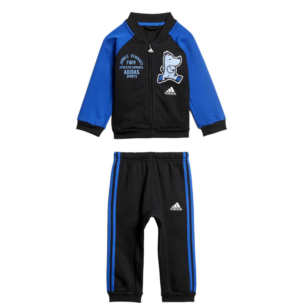 Adidas Casual Sportswear Black/Blue Infant And Toddler ED1137 74