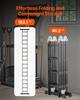 Multi-Purpose Folding Ladder 7-in-1 4 Step 15.5ft with Scaffolding Plank