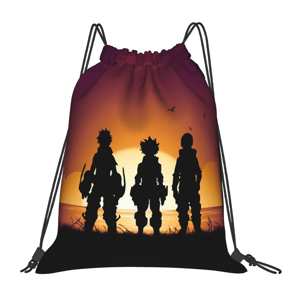 Custom My Hero Academias Drawstring Bag Men Women Portable Gym Sports Sackpack Shoto Todoroki Shopping Storage Backpacks