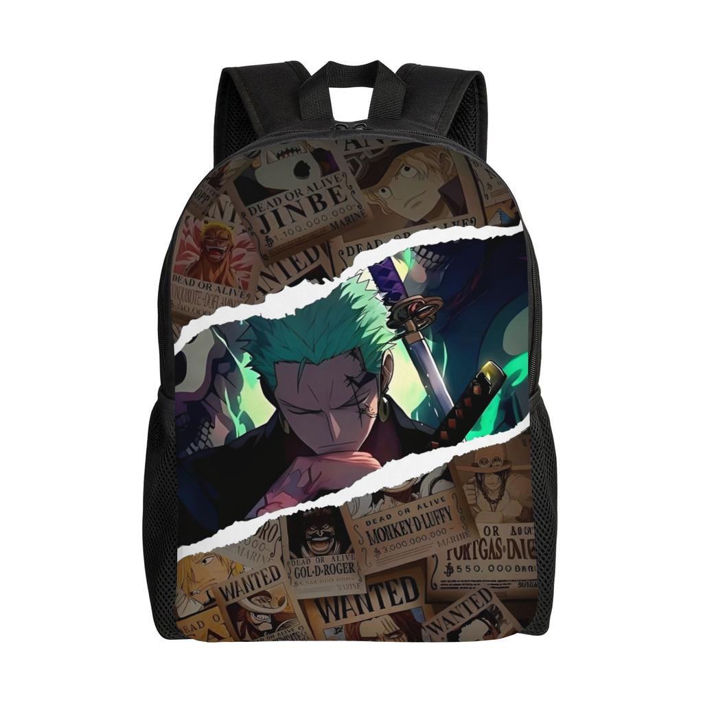One Piece Casual Backpack Sports Student Hiking Travel Luffy Zoro Sanji Daypack for Men Women College Shoulder Bag