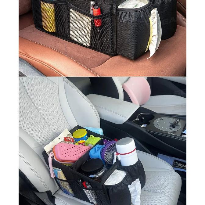 SEAMETAL Car Seat  Organizer Large Capacity Rear Seat Storage Bag for Outdoor Food Drink Collector Camping Activities Accessory