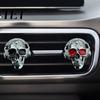 Dark Aesthetic Car Decor Skull Vent Clips, Metal Head Air Halloween Auto Decoration Freshener Charm, Interior Accessory for Men Women