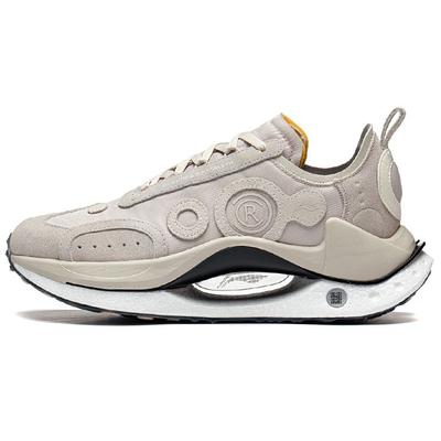 Li Ning Absolute Shadow CRC Reflectante Ligero Moderno Rebote Zapatillas Casuales de Caña Baja para Mujer Zapatillas Casuales Gris Luz de Luna AZGT018-5