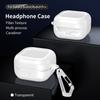 KEYSION Shockproof Case for Samsung Buds 4 Pro Carbon Fiber Texture TPU Silicone Bluetooth Earphone Cover for Galaxy Buds4 4 Pro