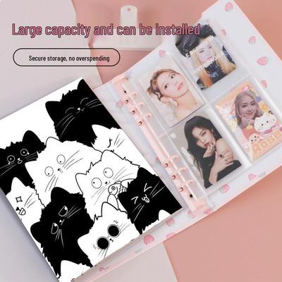 A5 Cartoon Loose-leaf Card Album & A7 Hard Shell 6-Hole Binder Storage Cover