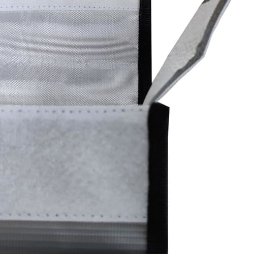 Set of 4 Lithium Battery Explosion-Proof Bags, Battery Cases, Safety Bags, Fireproof, Flame-Retardant Bags, Explosion-Proof Battery Storage Cases, Bat