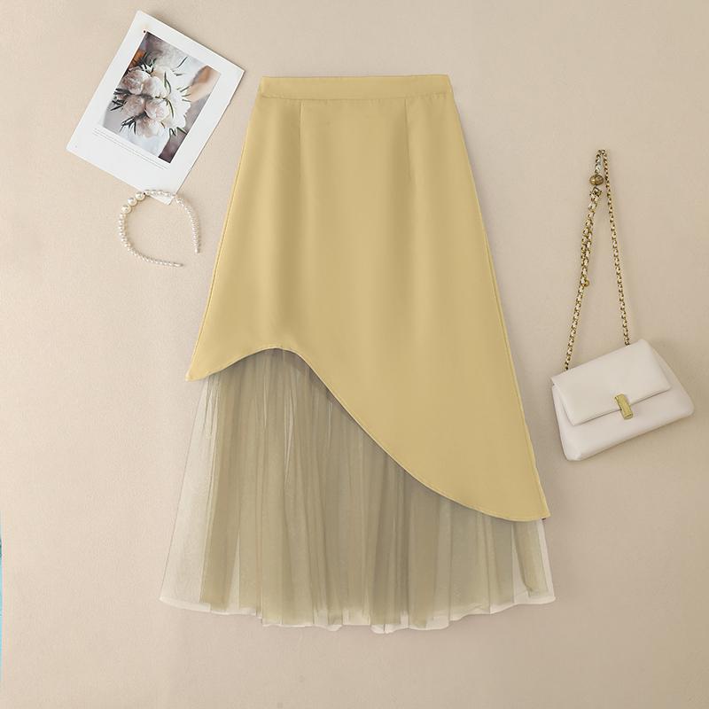 

ZANZEA Женские Мужские Лоскутные Свободные Повседневные Длинные Юбки XL хаки